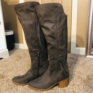 Knee High Indigo Rd Boots